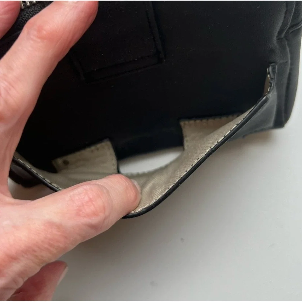 The Limited Black  Vintage Wallet - 4.5in  x 6 in